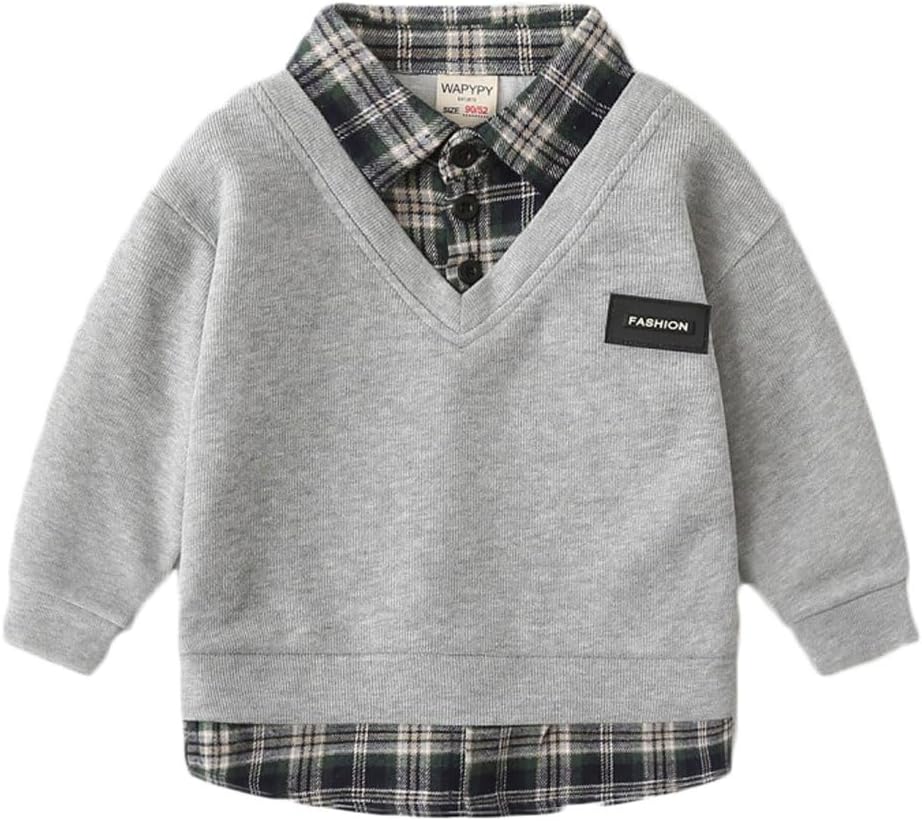 Yookoom Boys Cotton Plaid Button Down