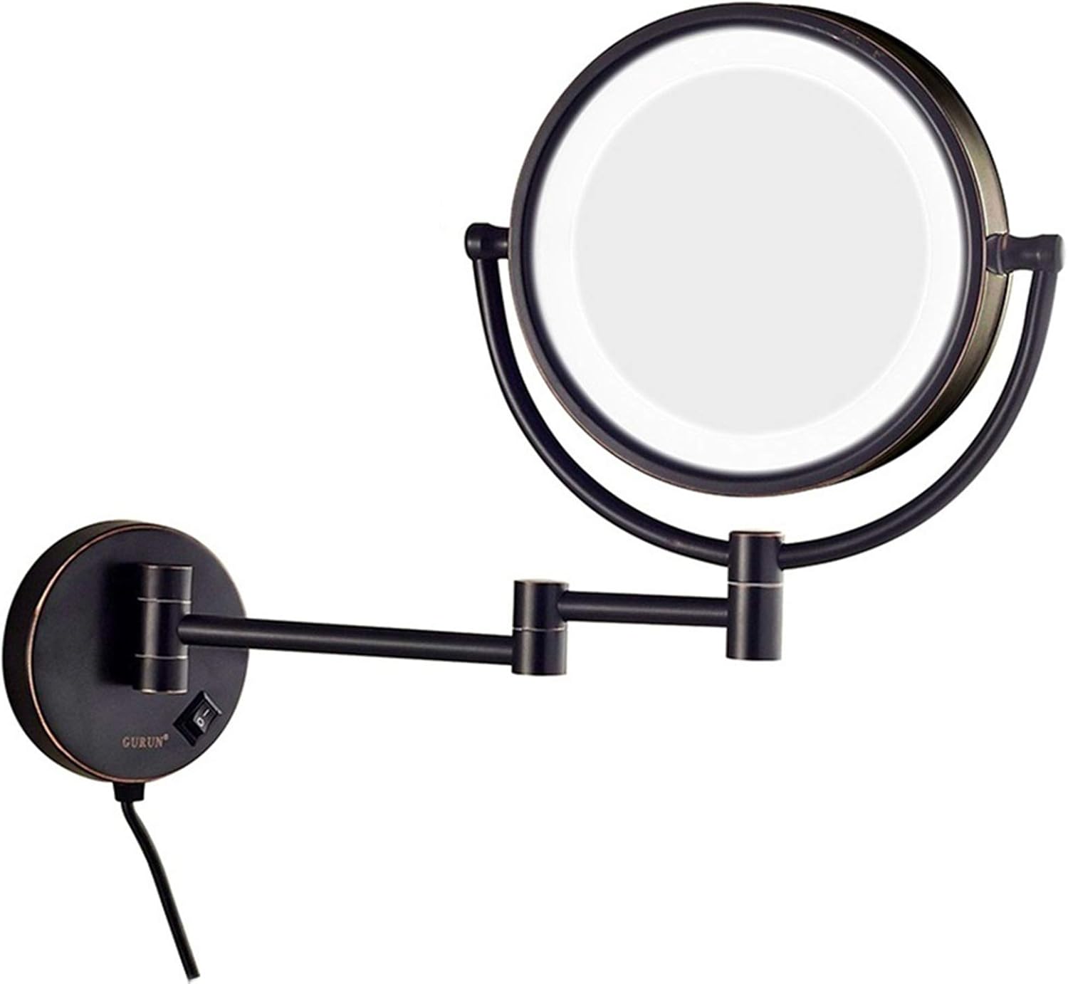 LCARY Makeup Mirror - Wall-Mounted Double-Sided Vanity Beauty Mirror