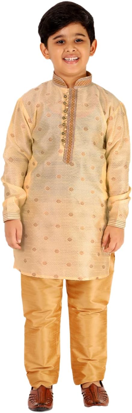 Boys Silk Kurta Sets for Kids Ethnic Wear