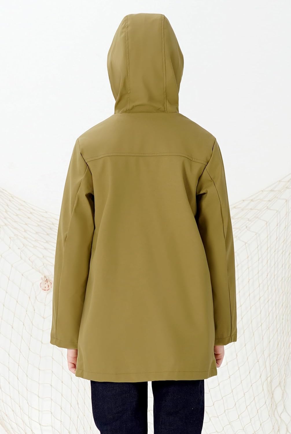 SOLOCOTE Boys Waterproof Rain Jacket