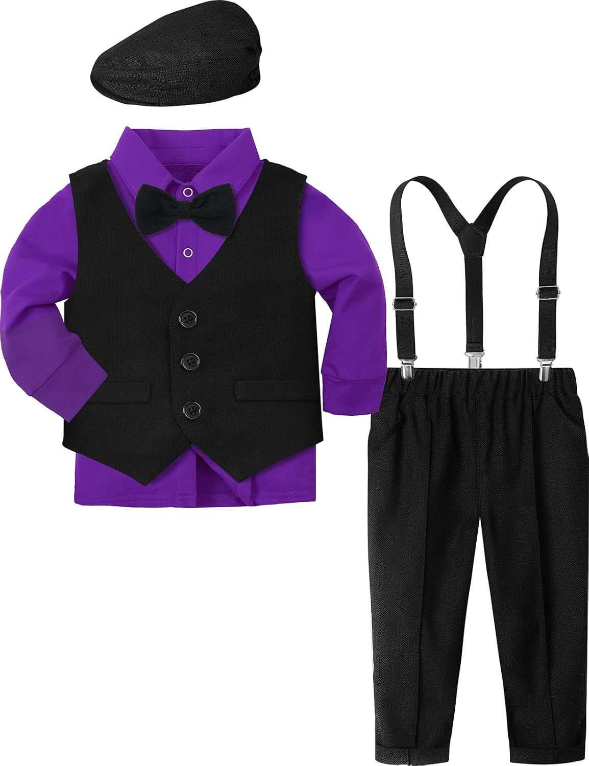 AJ DESIGN 5-Piece Baby Boys Suit
