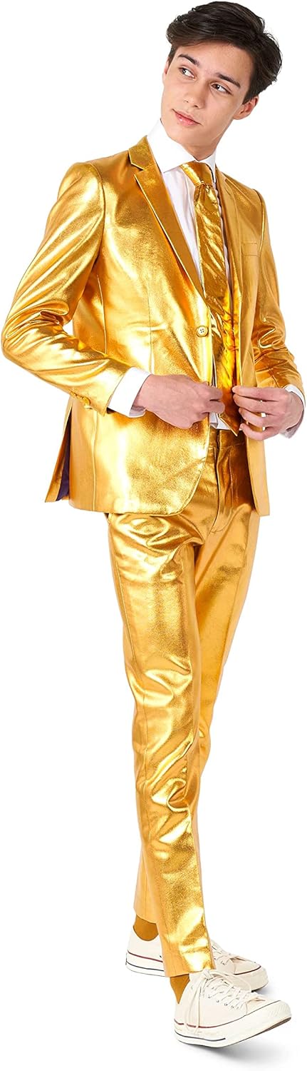 Groovy Gold Prom Outfit for Teens