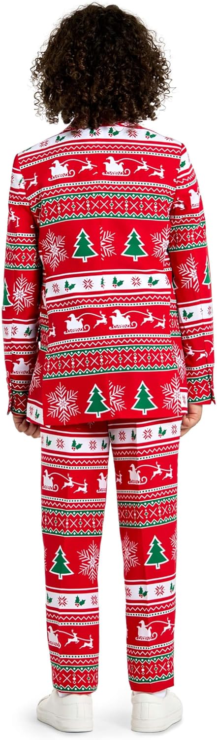 Festive Christmas Suit for Boys - Funny Winter Shares