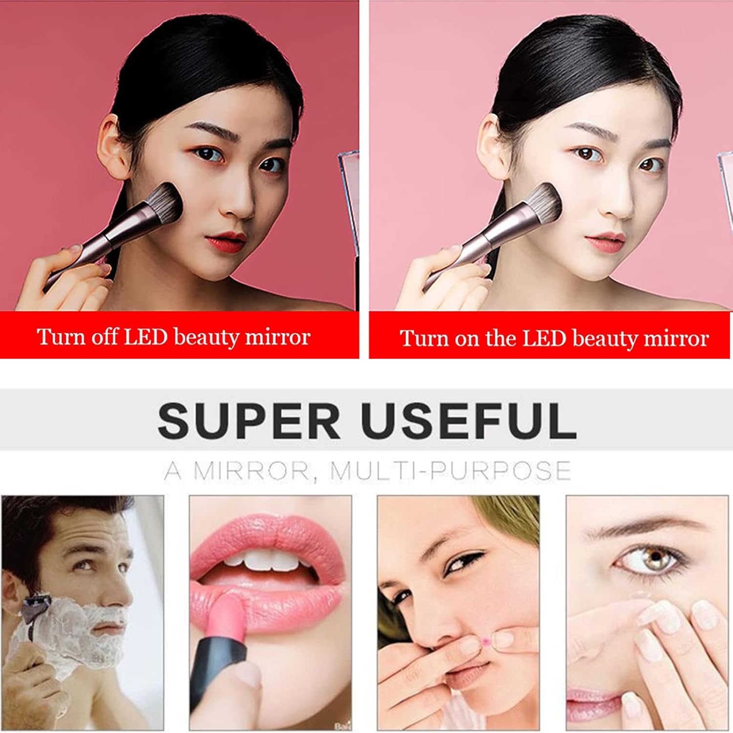 FUDGIO Smart Sensor Makeup Mirror
