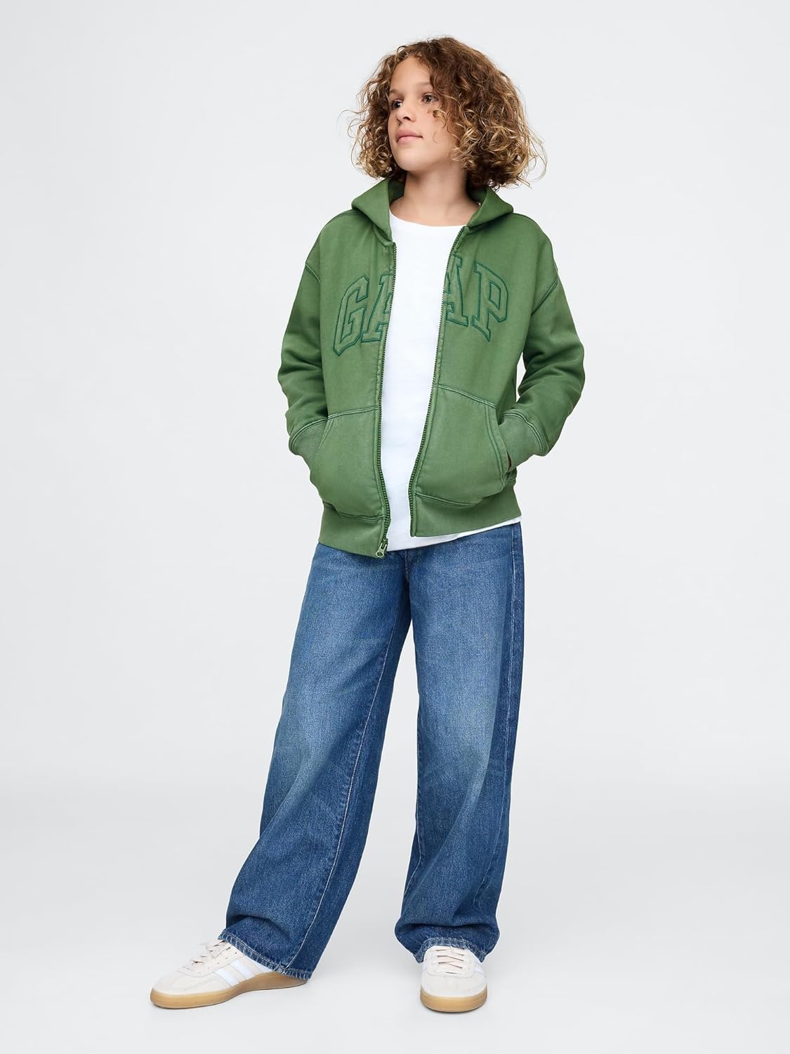 Gap Boys Logo Full Zip Hoodie