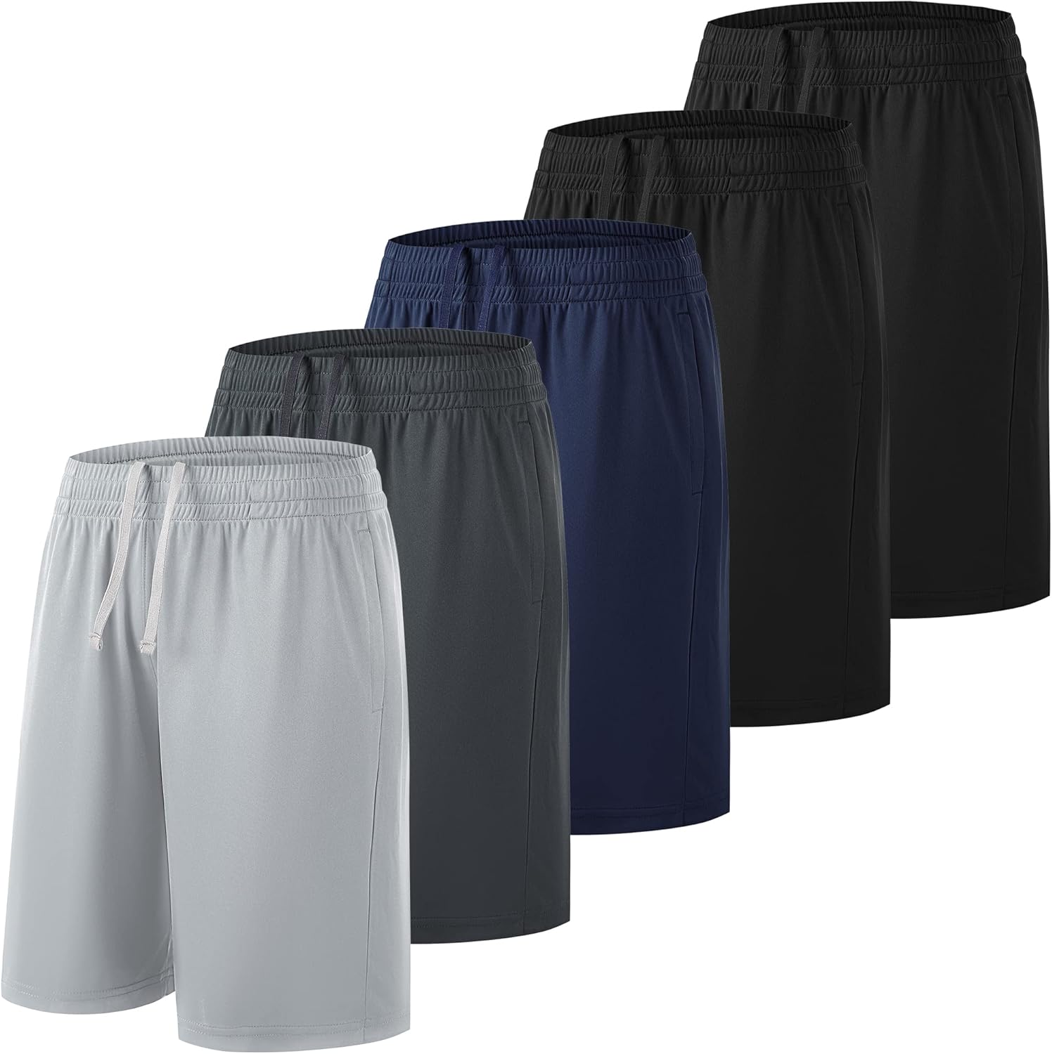 Boys Athletic Shorts with Pockets Quick Dry