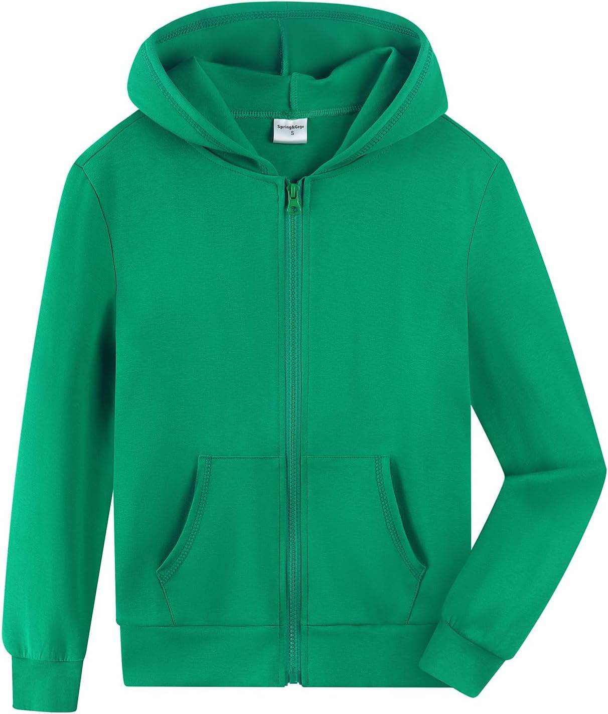 SpringGege Boys Lightweight Full Zip Hoodie