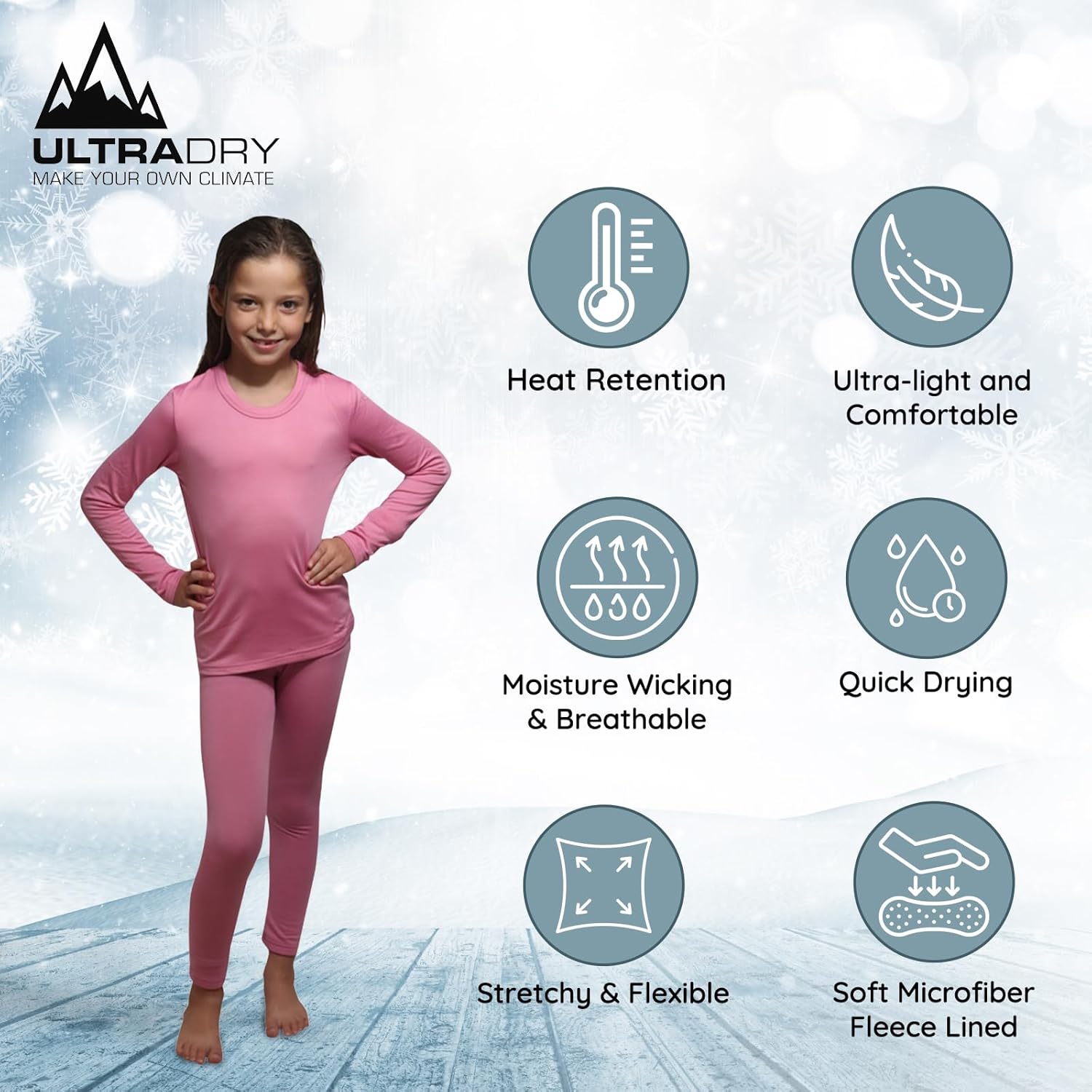 Ultra Dry Thermal Underwear Kids Set