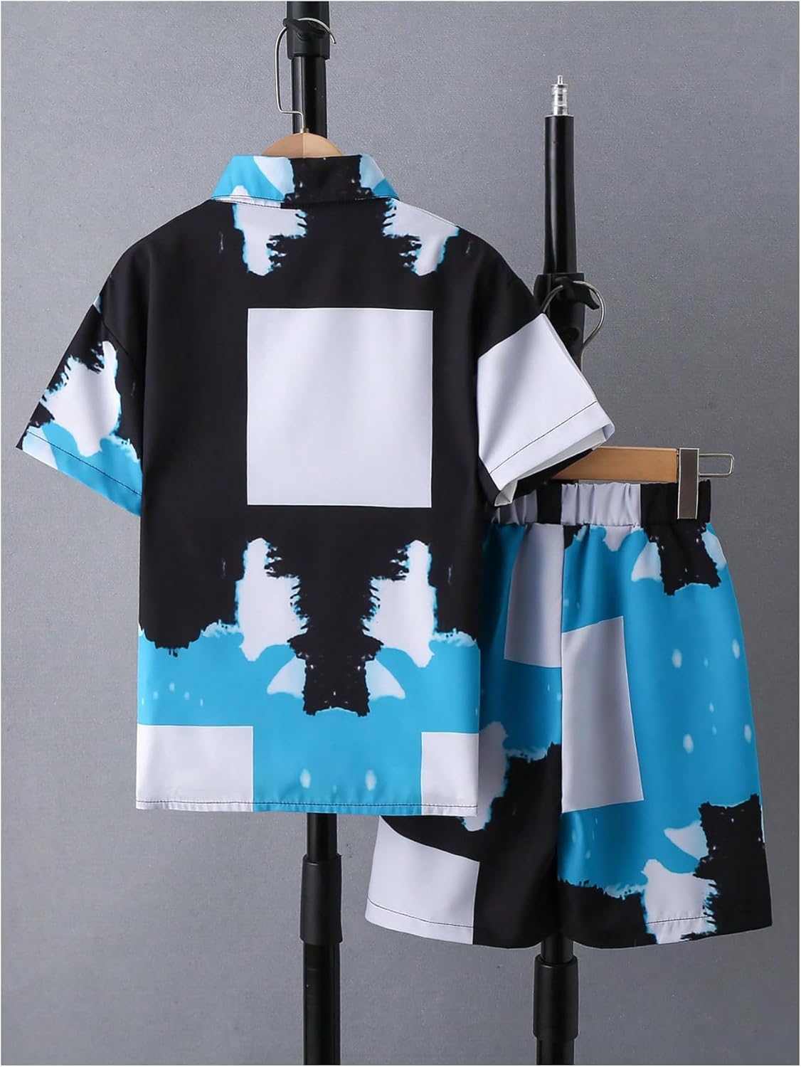 WDIRARA Boy 2 Piece Color Block Outfit