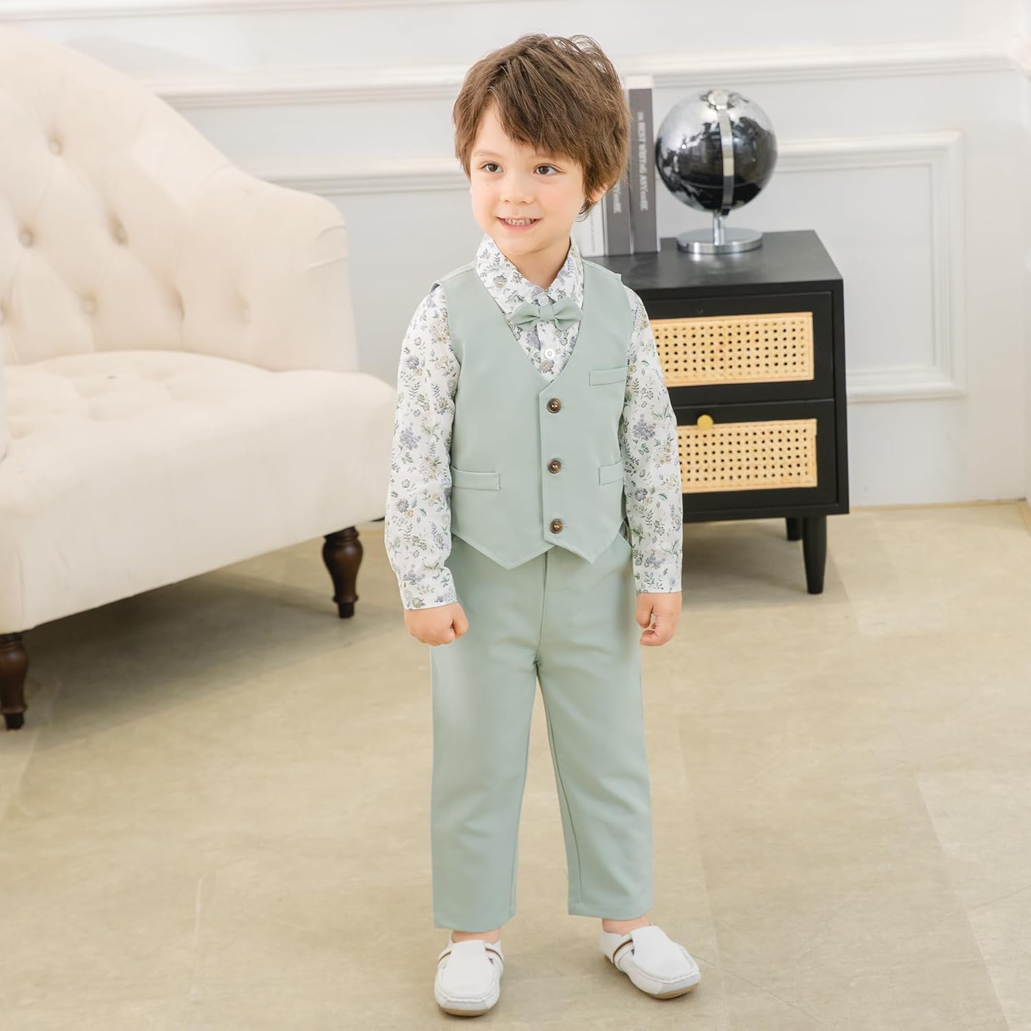 Kimocat Boys 4-Piece Formal Suit Set