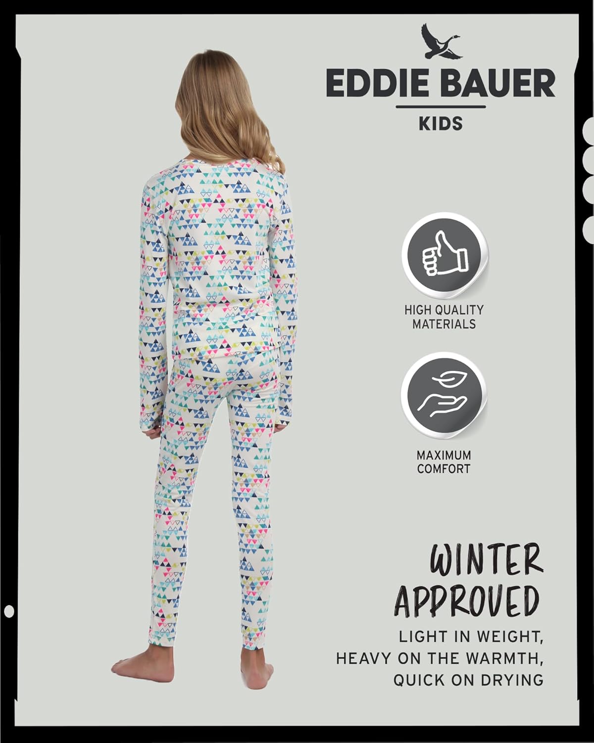 Eddie Bauer Kids Thermal Set Cozy Comfortable for Boys Girls