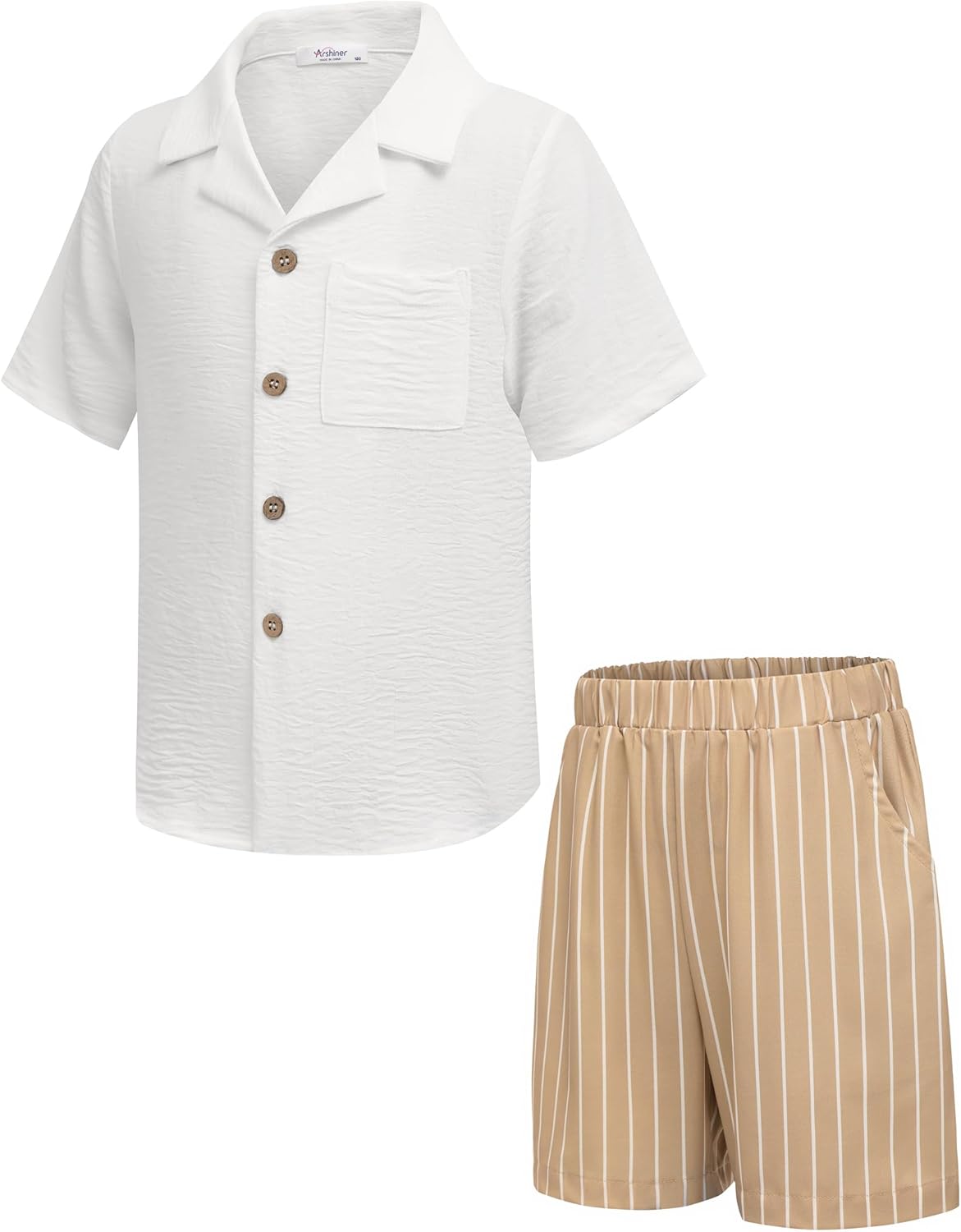 Arshiner Boys 2-Piece Summer Beach Outfits - XXL Sizes 8-14