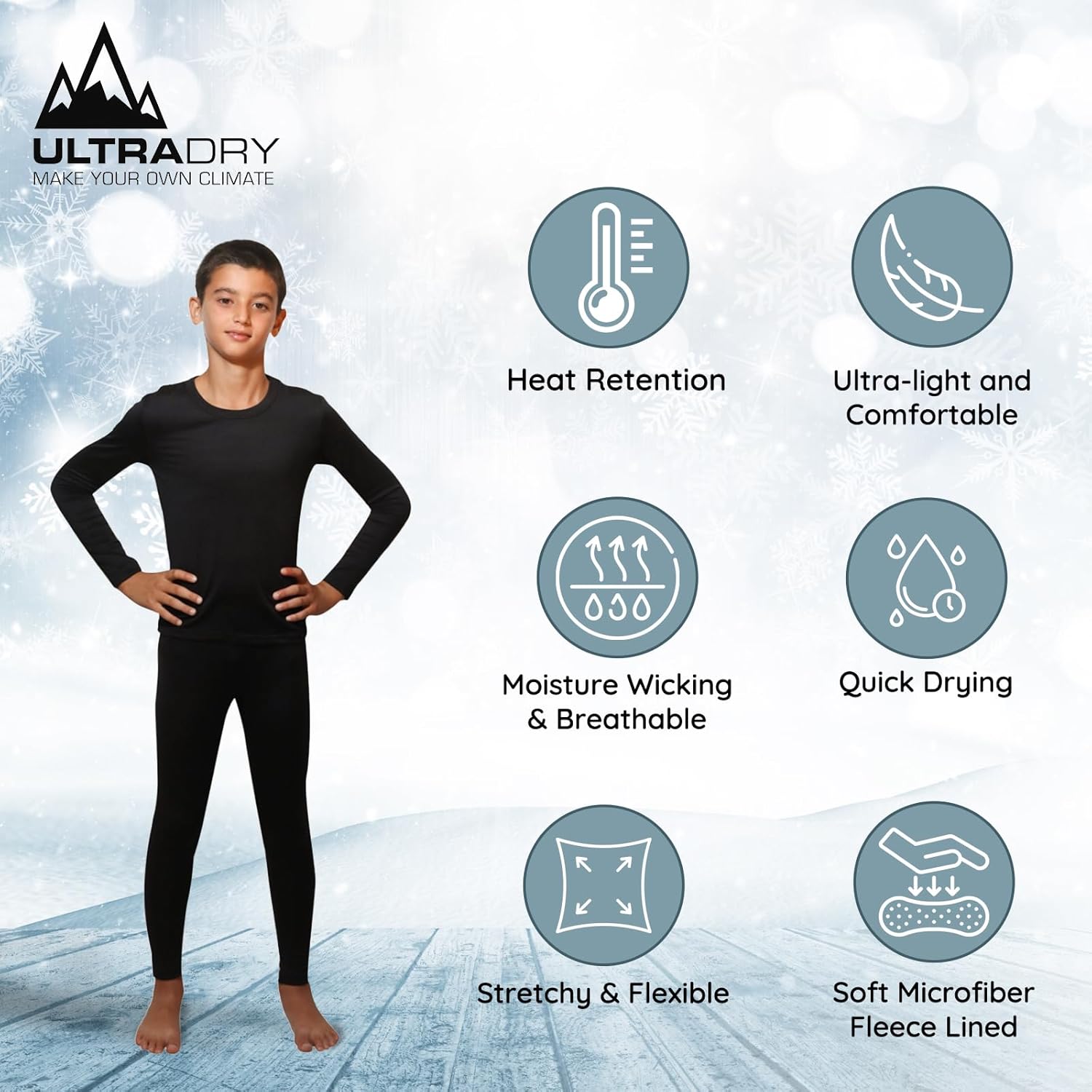 Ultra Dry - Thermal Underwear for Kids