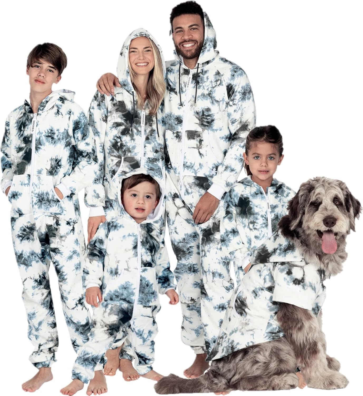 Footed Pajamas Joggies Family Matching Hoodie Set
