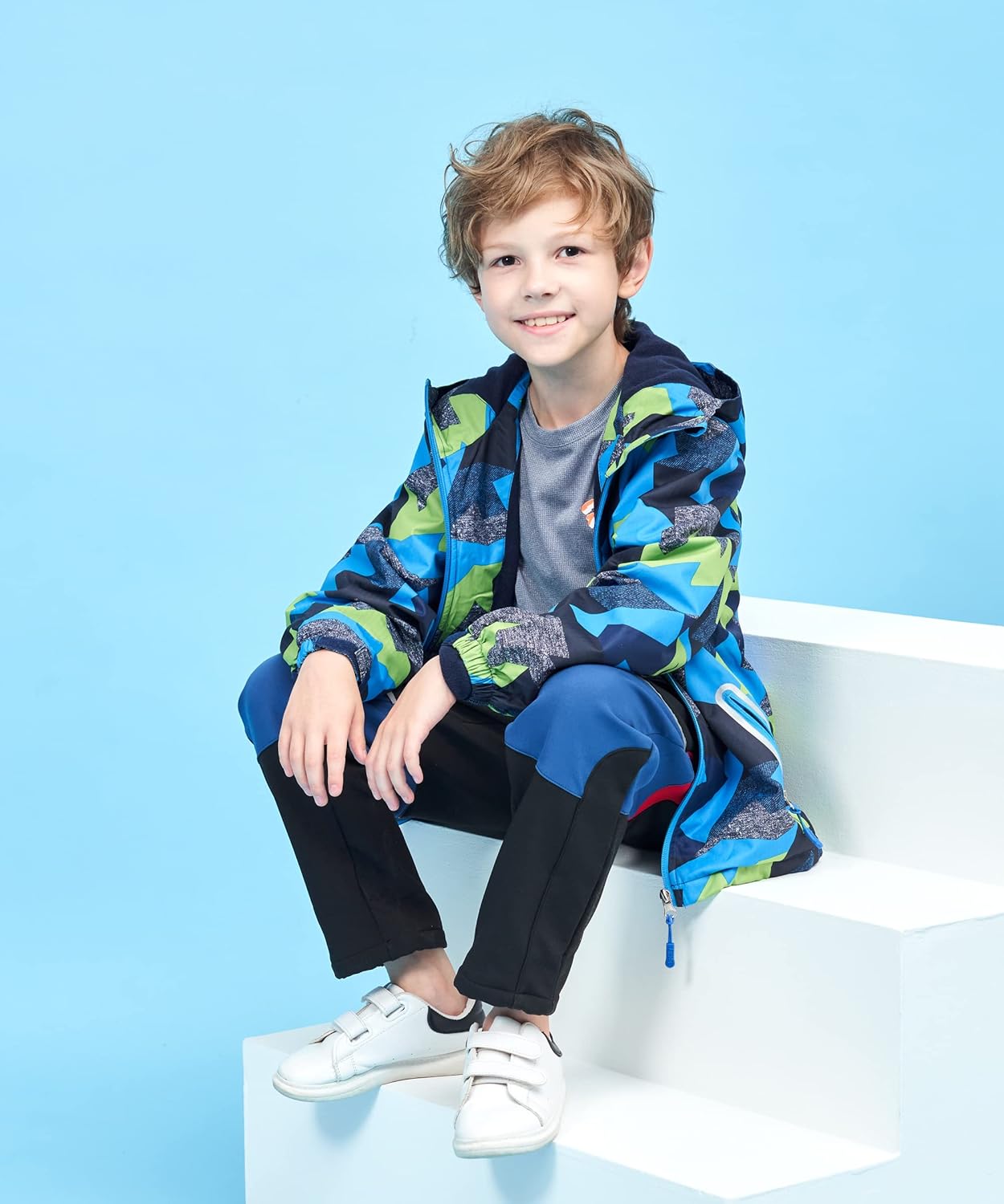 M2C Boys Color Block Fleece Jacket with Hood