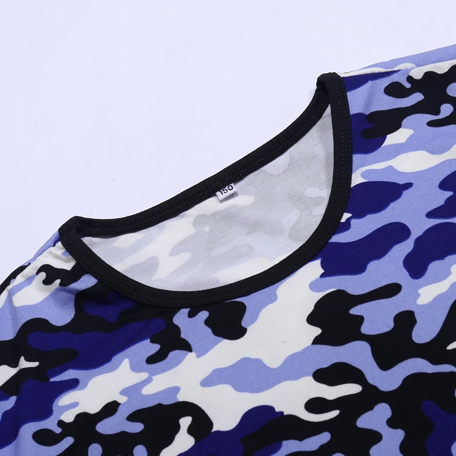 Kids Camo T-Shirt and Shorts Set for Summer