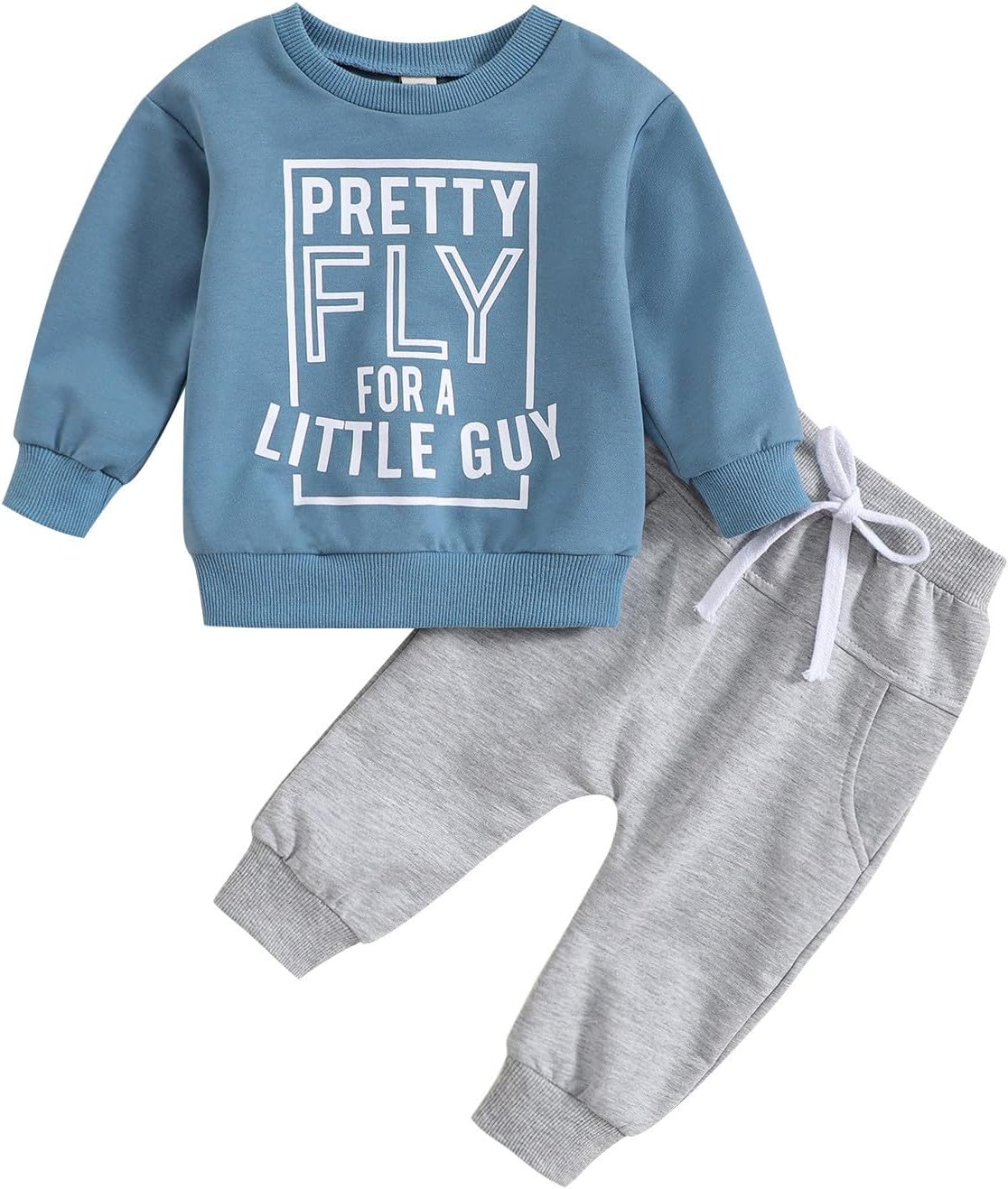 Toddler Boys Long Sleeve Letter Print Set 3PCS Toddler Boys Clothes