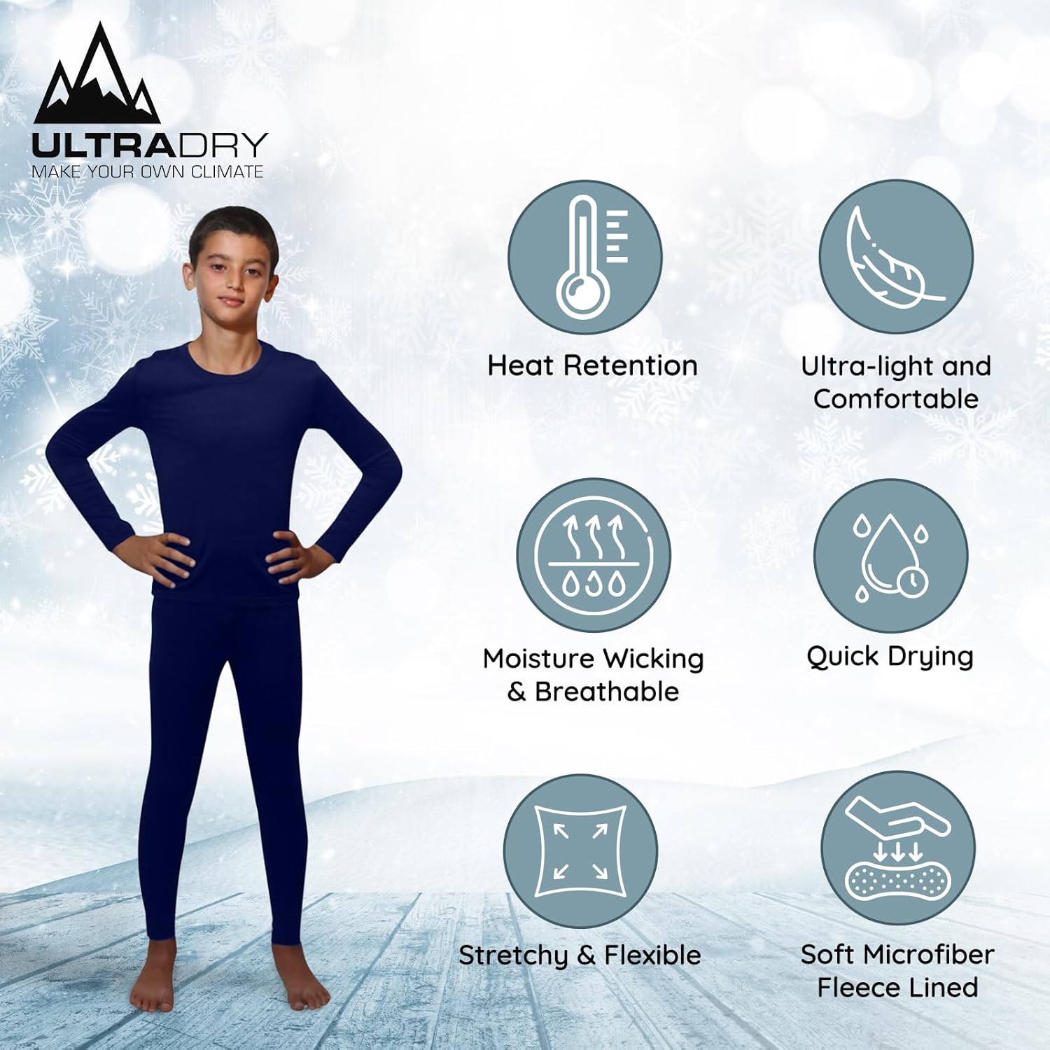 UltraDry Thermal Pj Set for Kids