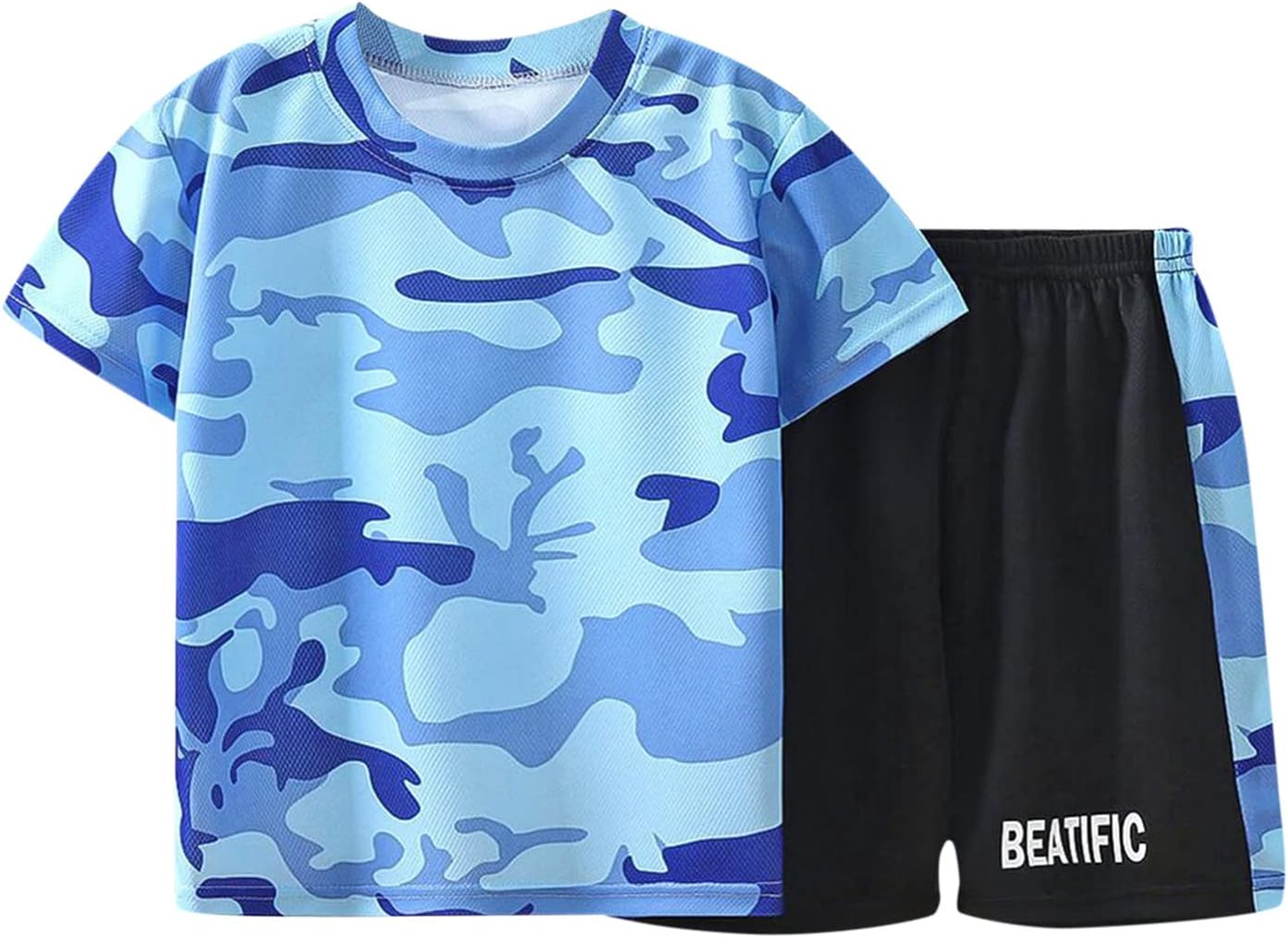 Quick-Drying Camouflage Sportswear for Toddler Boys and Girls