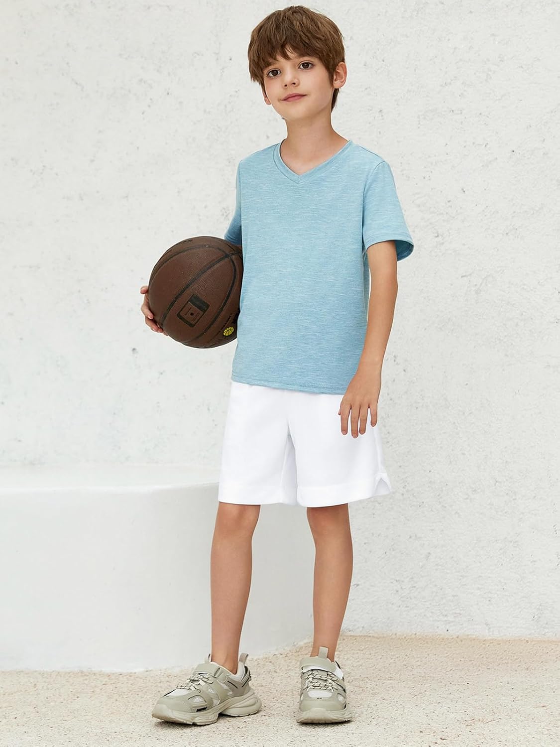 boys athletic performance shorts high-waisted