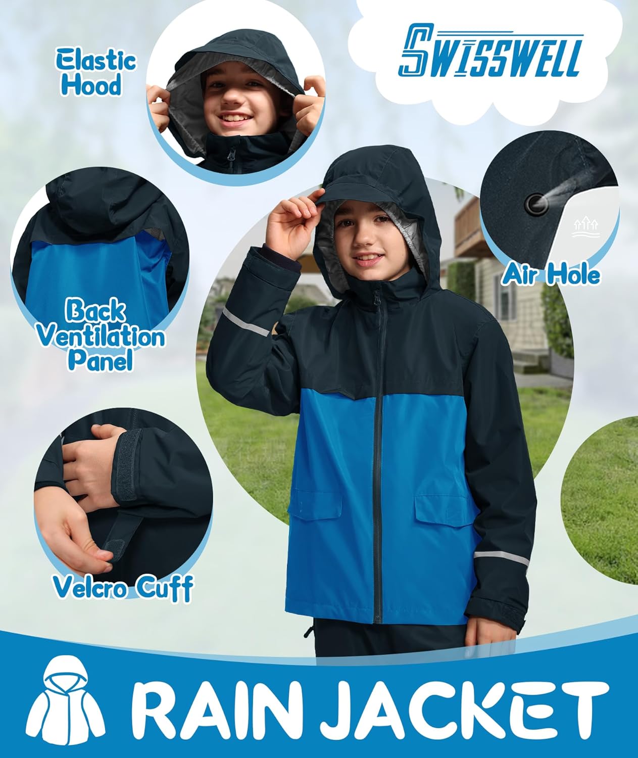 Swisswell Kids Waterproof Rain Gear