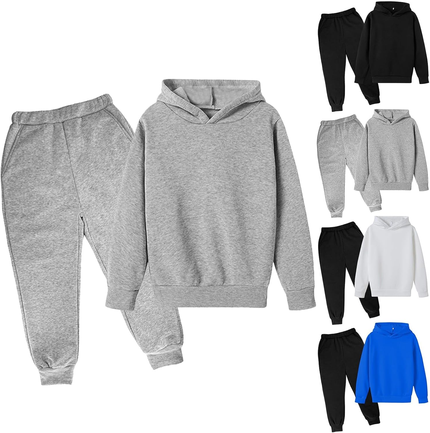 Fall Outfits for Girl Boy Long Sleeve Hoodie Sweatpants Set