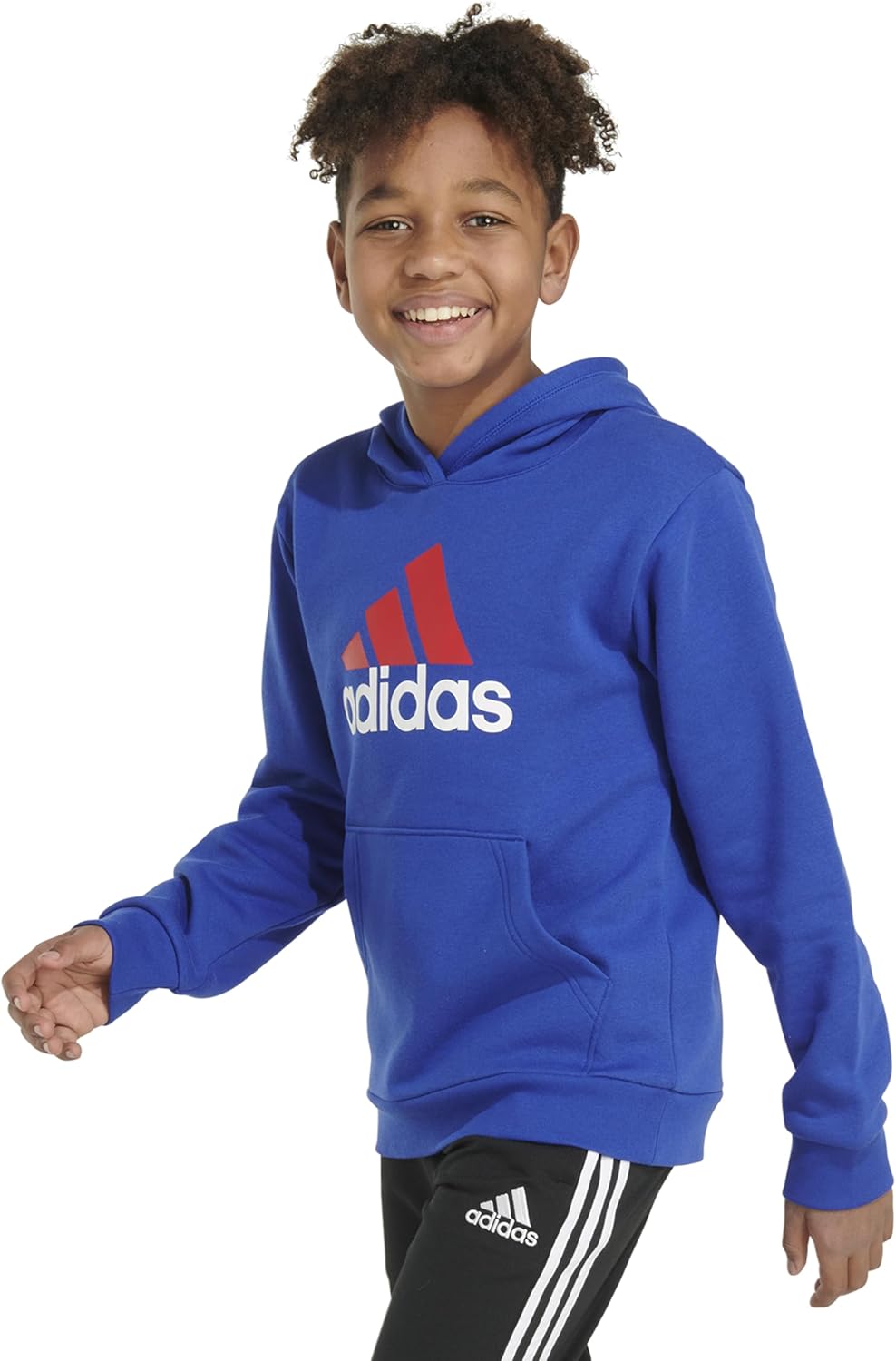 Adidas Boys Long Sleeve Fleece Pullover with Stay Warm