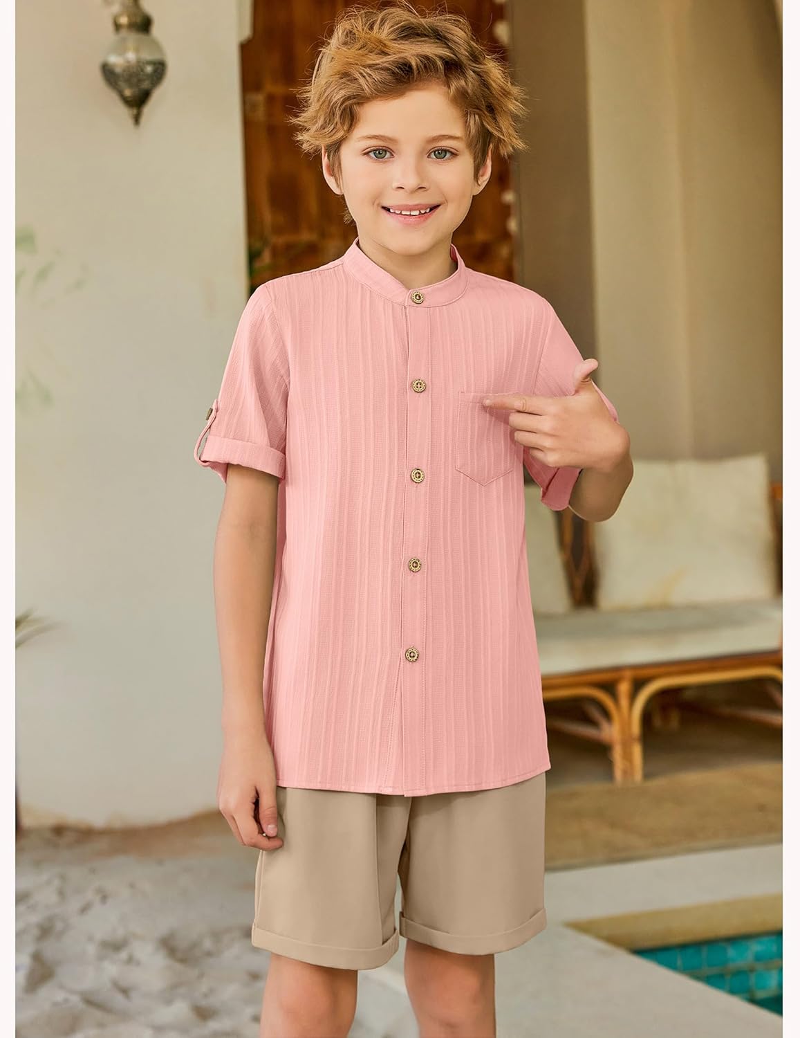 Arshiner Boys 2 Piece Summer Beach Outfit Set