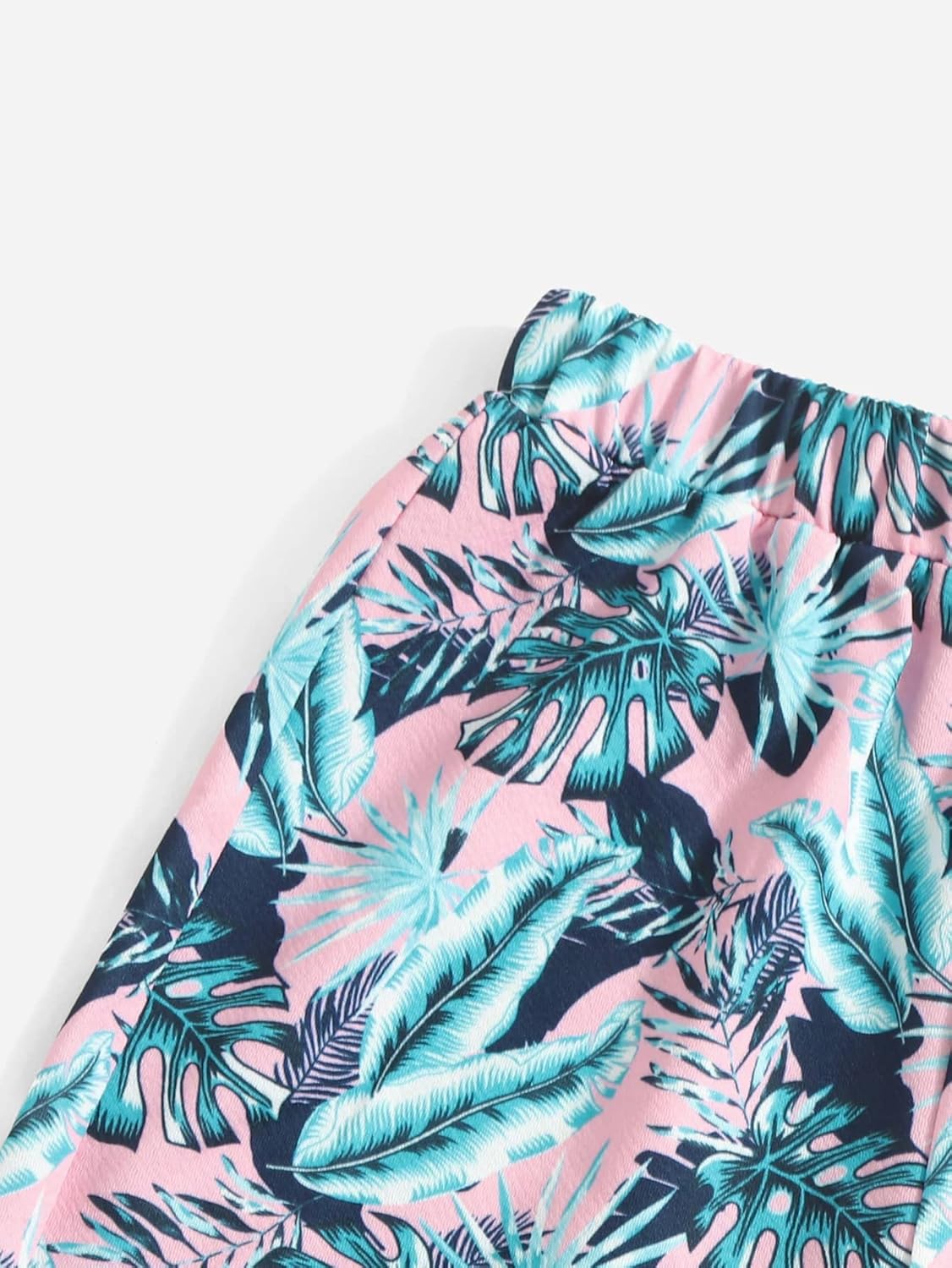 Fun tropical short set for boys - vacation casual trendy comfortable