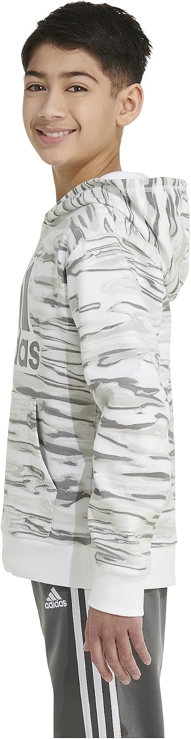 Adidas Camo Print Long Sleeve Hoodie Boys Comfort Style