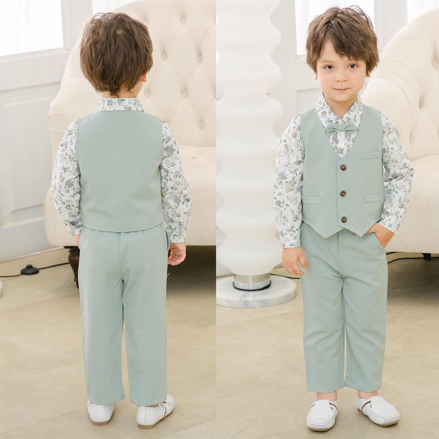 Kimocat Boys 4-Piece Formal Suit Set