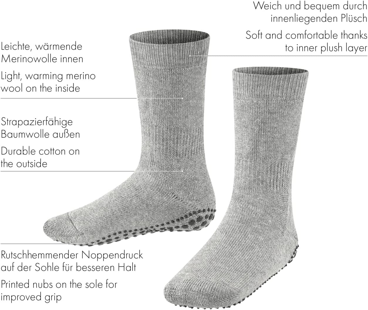 FALKE Kids Slipper Socks Wool Cotton 1 Pair