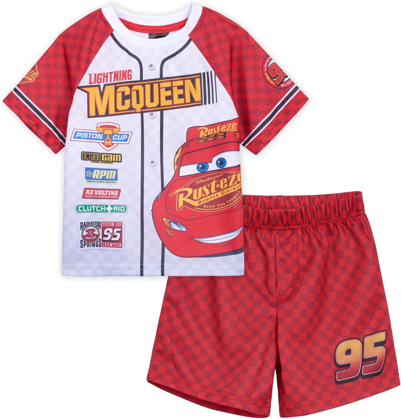 Disney Lightning McQueen T-Shirt Shorts for Boys Toddler to Teenager