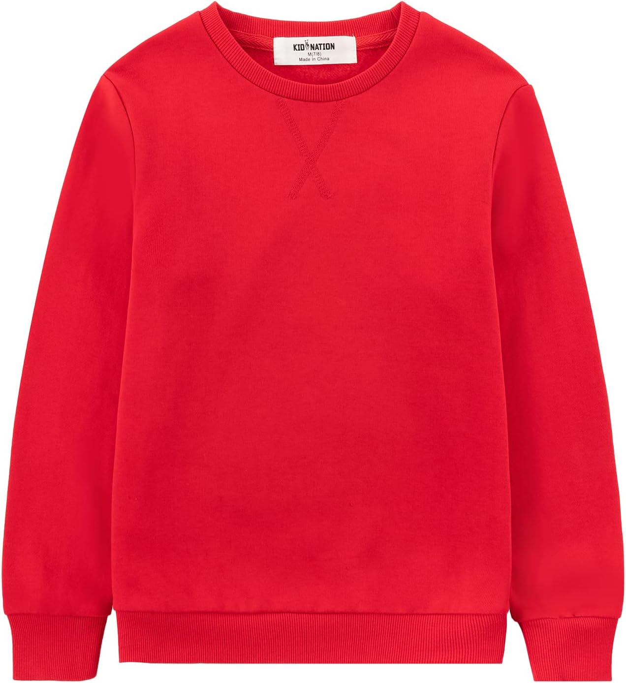 Kid Nation Kids Slouchy Soft Brushed Fleece Crewneck