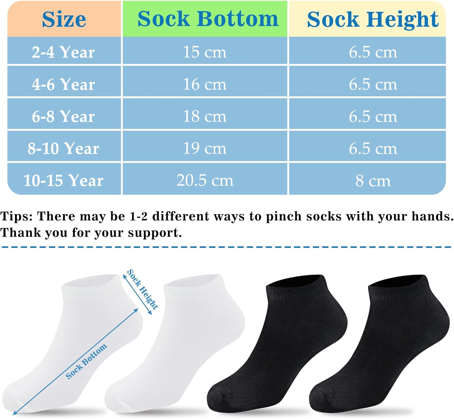 Duufin 12 Pairs Toddler Athletic Ankle Socks 1