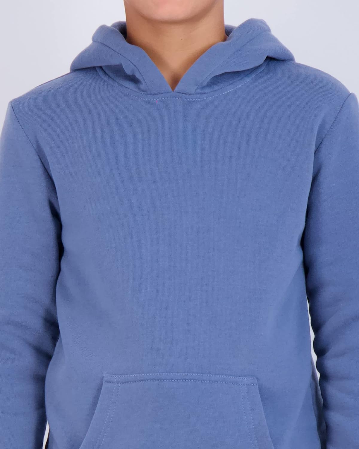 Real Essentials 3-Pack Youth Fleece Long Sleeve Soft Pullover Hoodie - Boys Girls