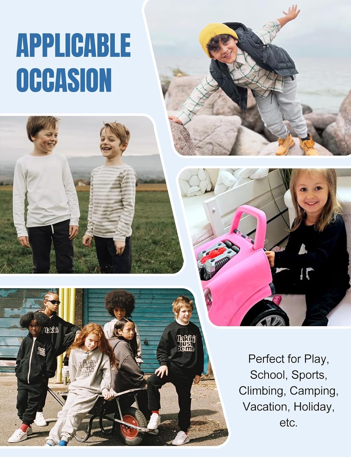 Flygo Boys Sweatpants 3-Pack