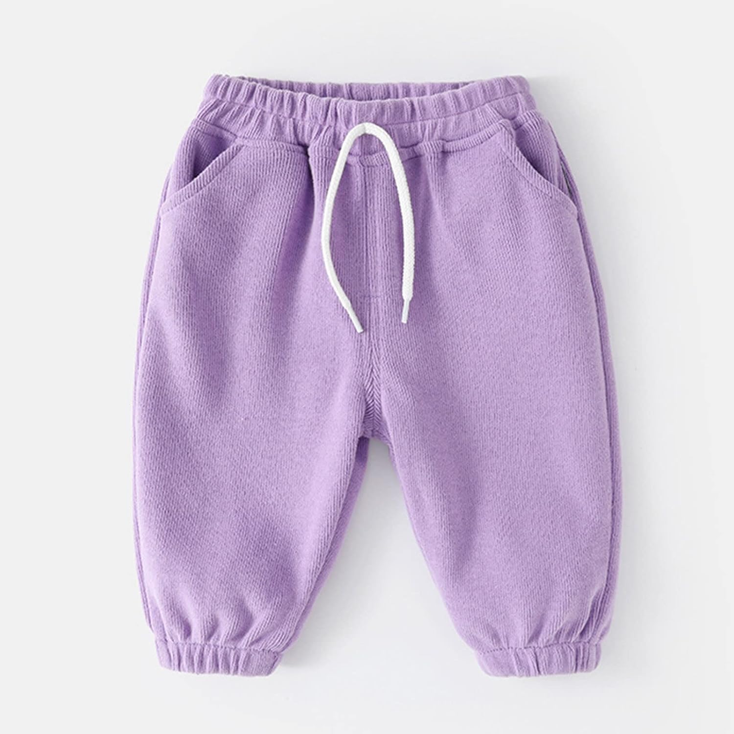 Elastic Harem Pants for Kids Solid in Fall