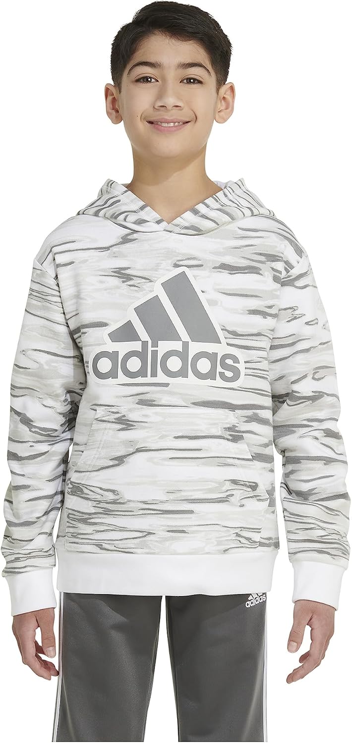 Adidas Camo Print Long Sleeve Hoodie Boys Comfort Style