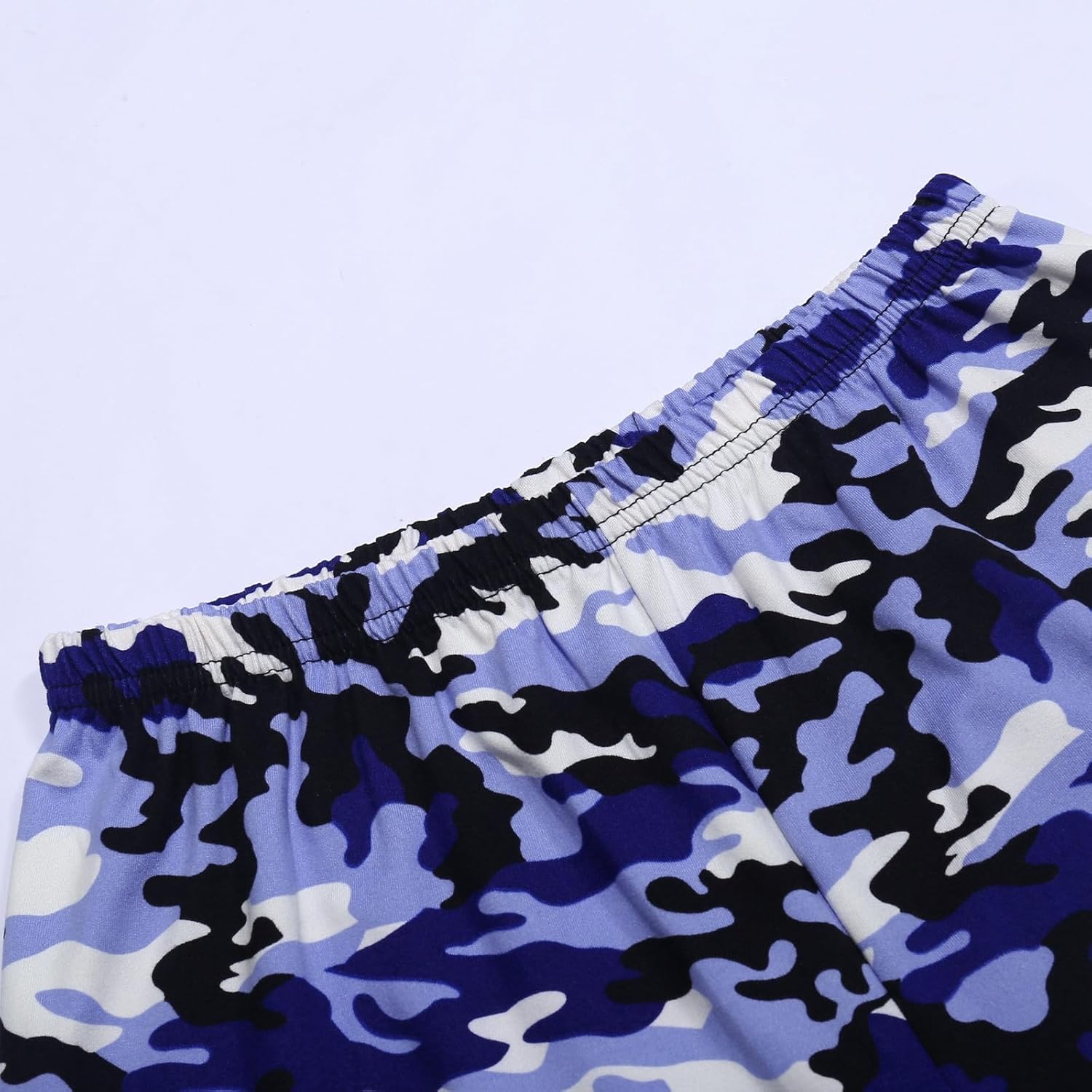Kids Camo T-Shirt and Shorts Set for Summer