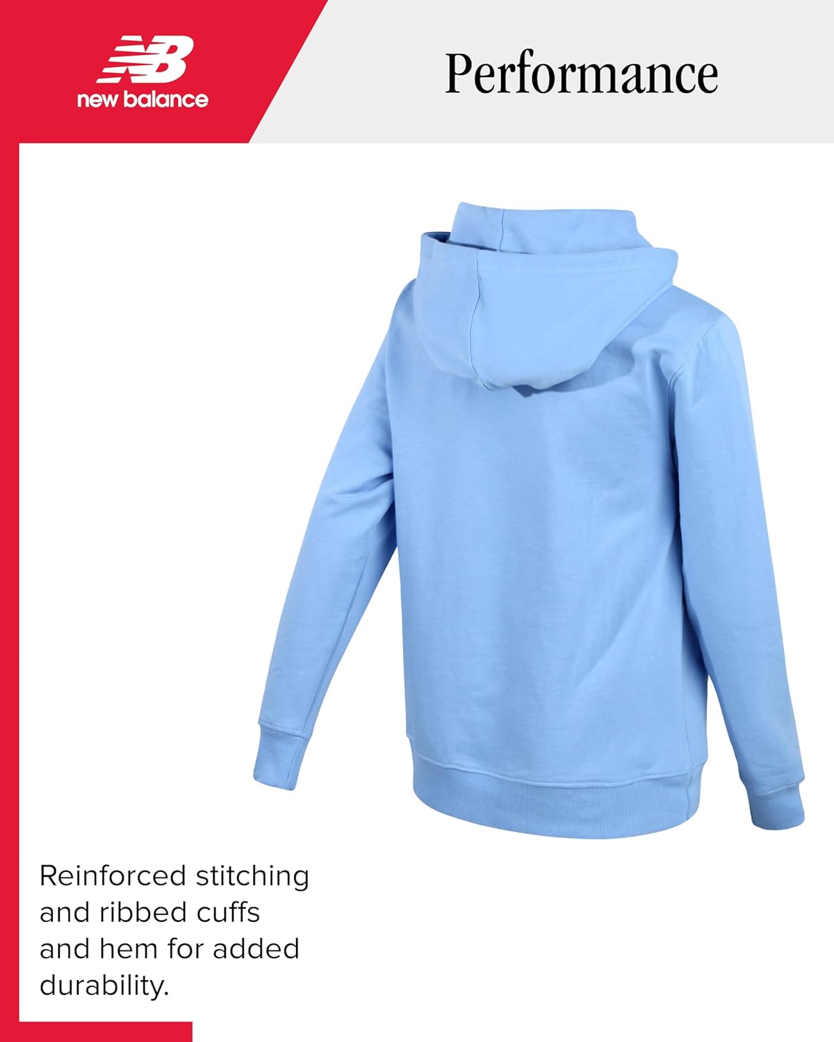 New Balance Boys Sweatshirt Basketball Active Fleece Pullover Hoodie