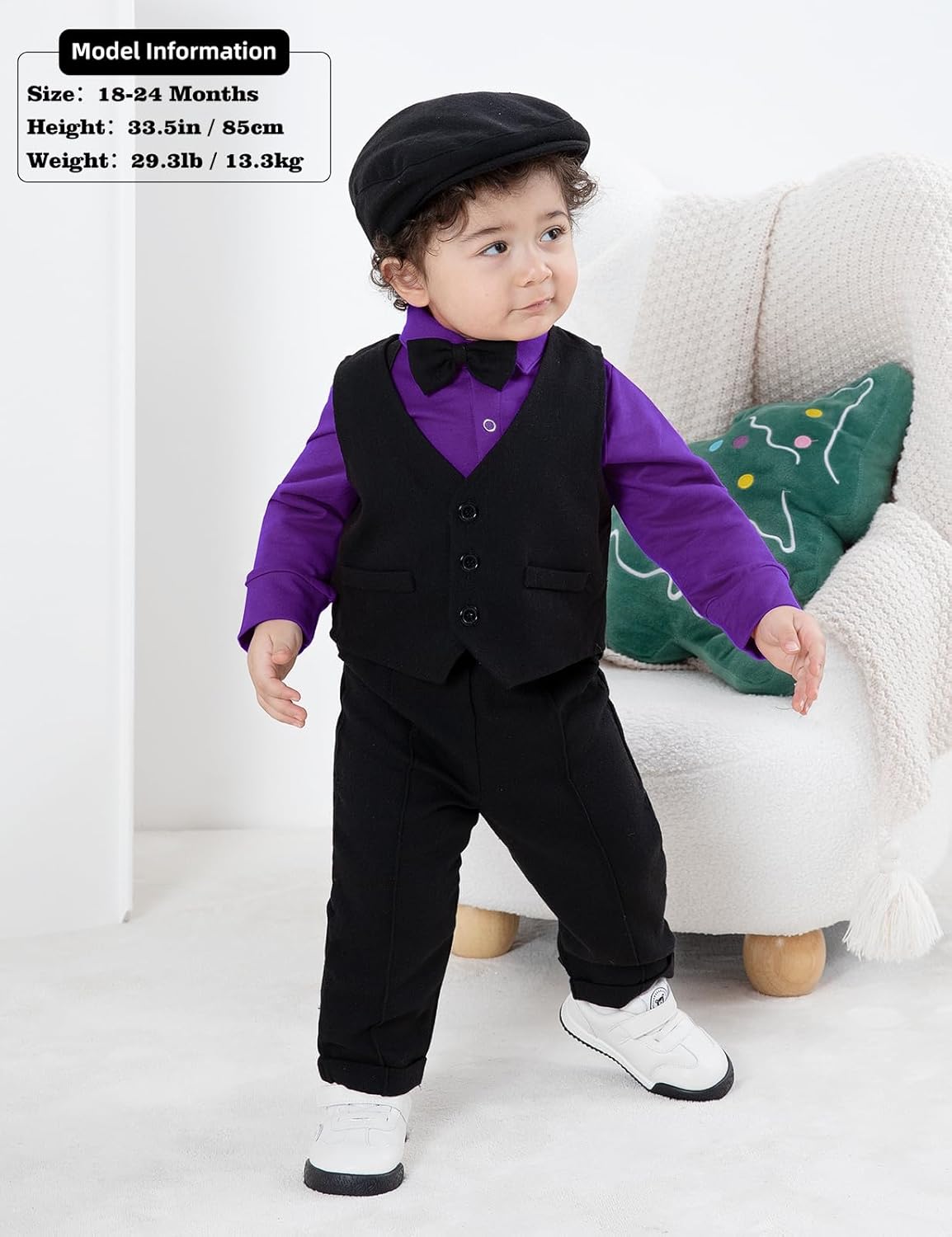 AJ DESIGN 5-Piece Baby Boys Suit