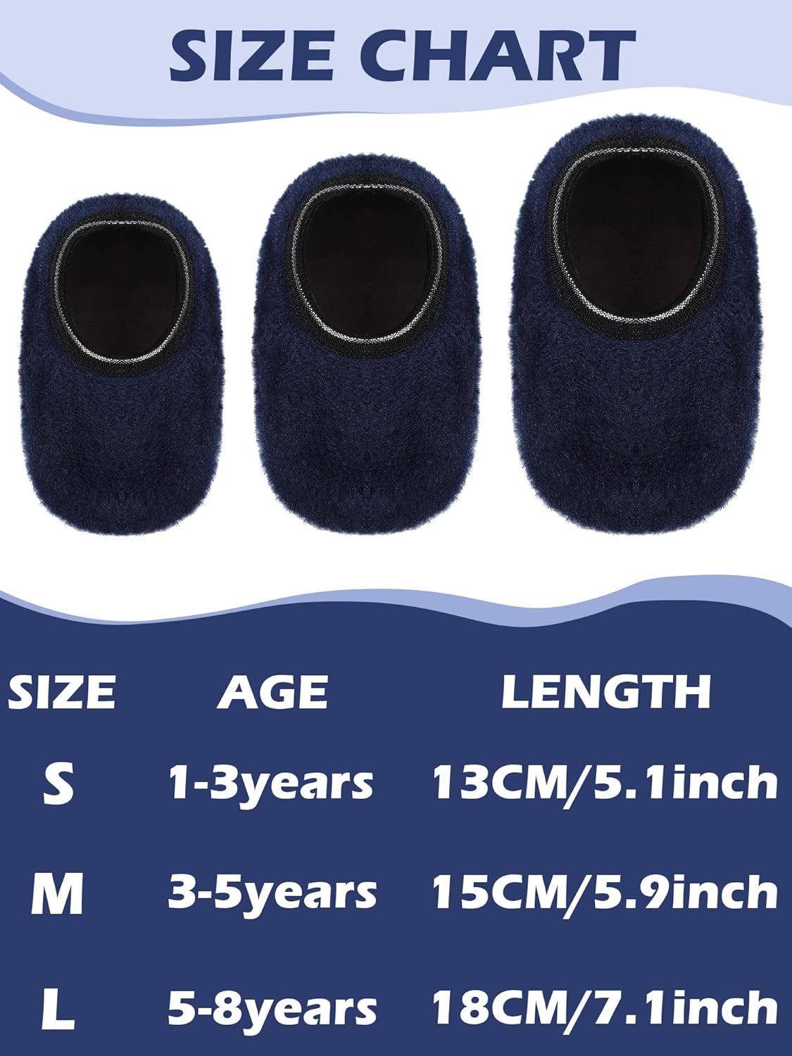 SATINIOR 4-Pair Kids Non-Slip Socks for Boys