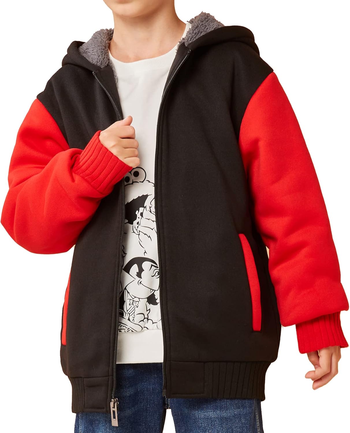 Warm Xin Xin 100 Sherpa Fleece Hoodie for Kids