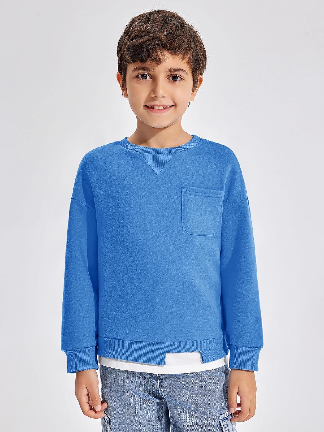 Haloumoning Boys Fleece Lined Sweatshirts for Fall Fashion