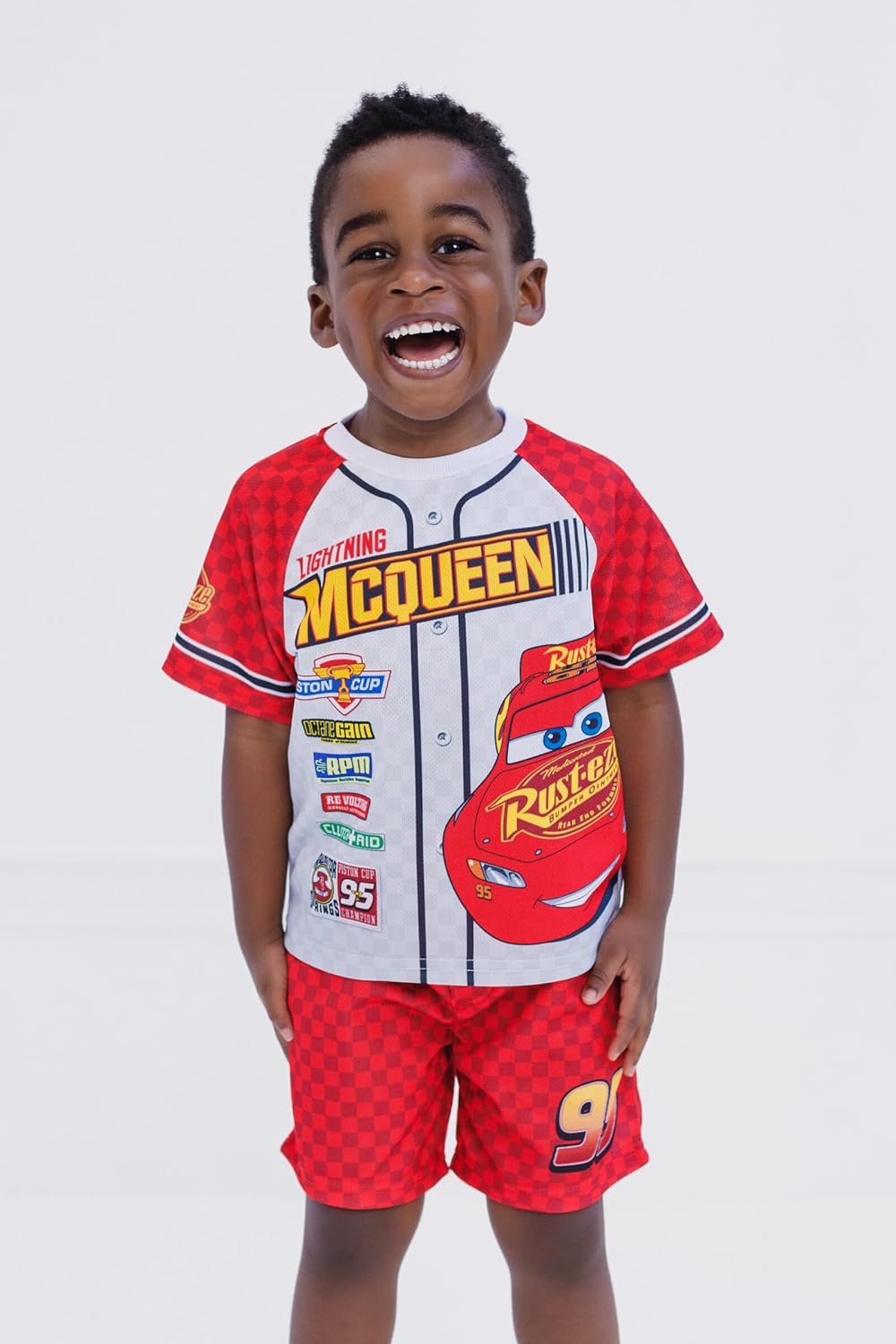 Disney Lightning McQueen T-Shirt Shorts for Boys Toddler to Teenager