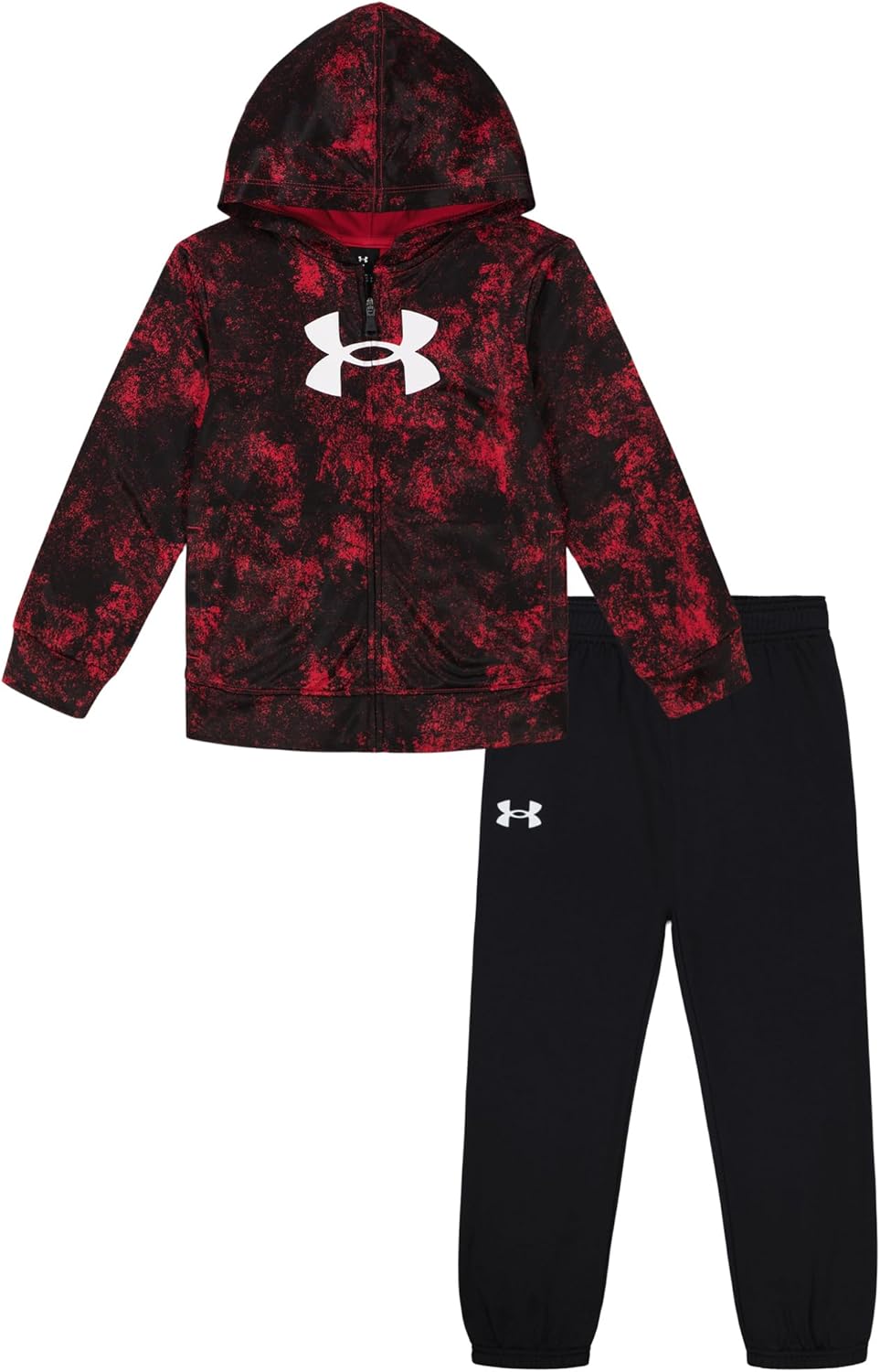 Under Armour UA PRINTED FZ Hoodie Set Red Erode Print 5