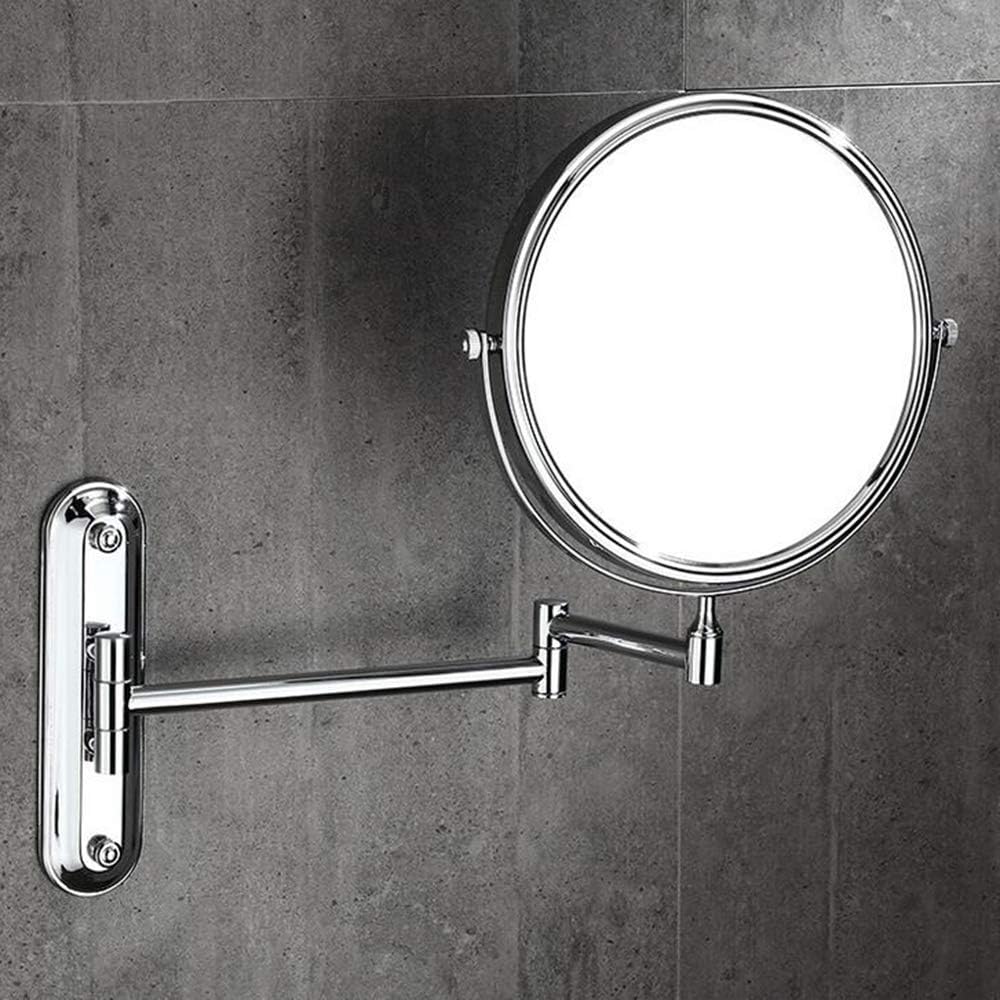 FUDGIO 3X Magnification Round Makeup Mirror with 360 Rotating Double Sided 1