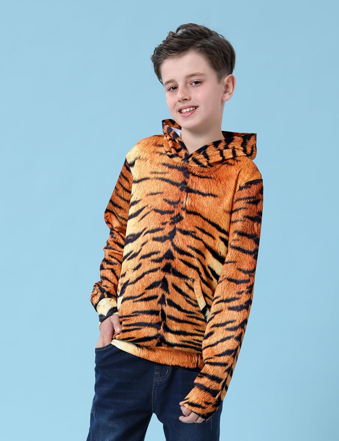 COSLAND Boys Pullover Hoodie for Kids X-Small-Large