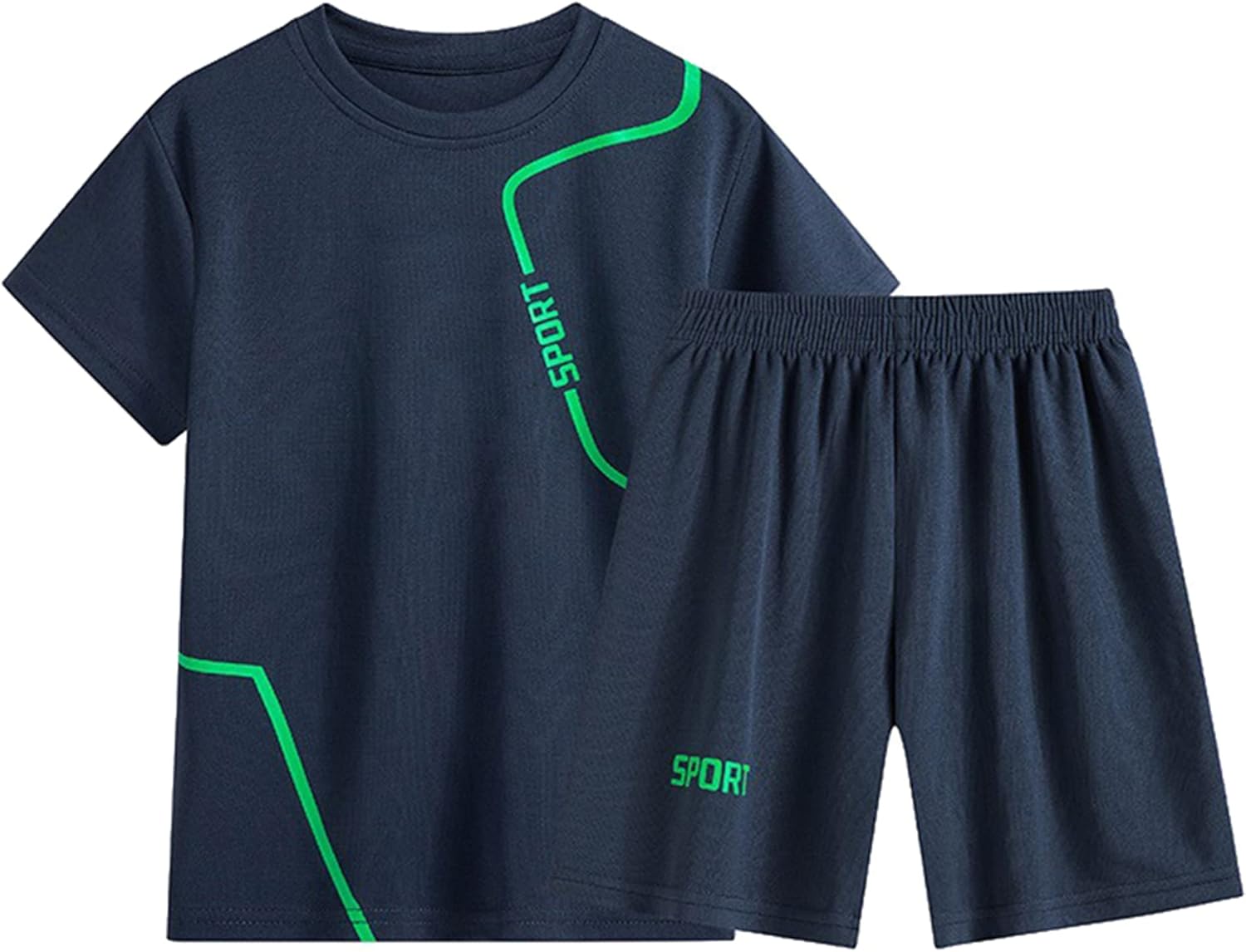 SANGTREE Baby Boys Quick-Dry Athletic Shorts Set